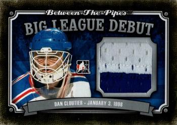 2013-14 In The Game Between the Pipes - Big League Debut Jerseys Silver #BLD-09 Dan Cloutier Front