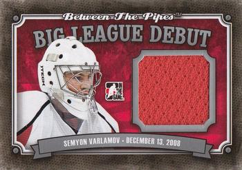2013-14 In The Game Between the Pipes - Big League Debut Jerseys Silver #BLD-10 Semyon Varlamov Front