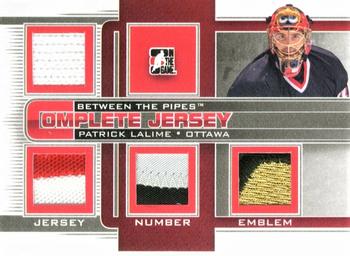 2013-14 In The Game Between the Pipes - Complete Jersey Silver #CJ-23 Patrick Lalime Front
