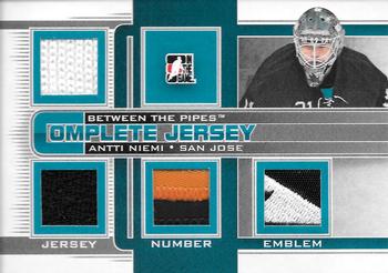 2013-14 In The Game Between the Pipes - Complete Jersey Silver #CJ-24 Antti Niemi Front