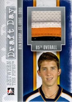 2013-14 In The Game Between the Pipes - Draft Day Jerseys Silver #DD-07 Ben Bishop Front