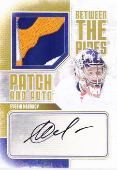 2013-14 In The Game Between the Pipes - Patch and Auto #PA-EN Evgeni Nabokov Front