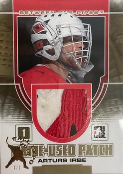 2013-14 In The Game Between the Pipes - Game-Used Patch Gold #GUM-26 Arturs Irbe Front