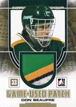 2013-14 In The Game Between the Pipes - Game-Used Patch Gold #GUM-38 Don Beaupre Front