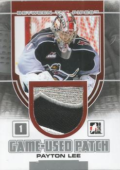 2013-14 In The Game Between the Pipes - Game-Used Patch Silver #GUM-21 Payton Lee Front