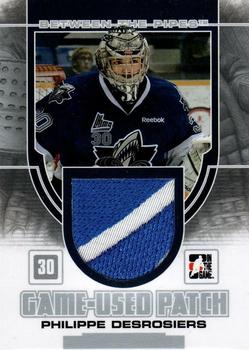 2013-14 In The Game Between the Pipes - Game-Used Patch Silver #GUM-22 Philippe Desrosiers Front