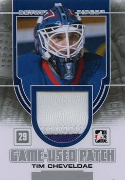 2013-14 In The Game Between the Pipes - Game-Used Patch Silver #GUM-49 Tim Cheveldae Front