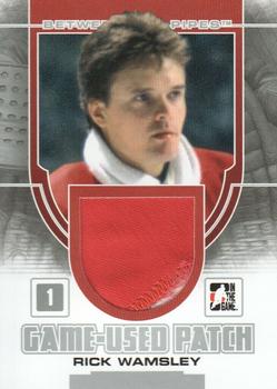 2013-14 In The Game Between the Pipes - Game-Used Patch Silver #GUM-51 Rick Wamsley Front