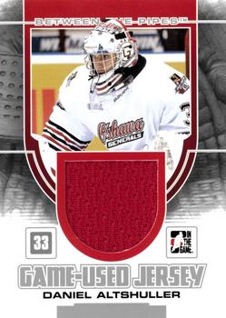 2013-14 In The Game Between the Pipes - Game-Used Jersey Silver #GUM-10 Daniel Altshuller Front