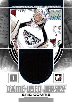 2013-14 In The Game Between the Pipes - Game-Used Jersey Silver #GUM-11 Eric Comrie Front