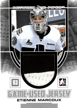 2013-14 In The Game Between the Pipes - Game-Used Jersey Silver #GUM-12 Etienne Marcoux Front