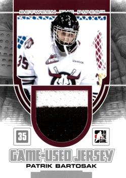 2013-14 In The Game Between the Pipes - Game-Used Jersey Silver #GUM-20 Patrik Bartosak Front
