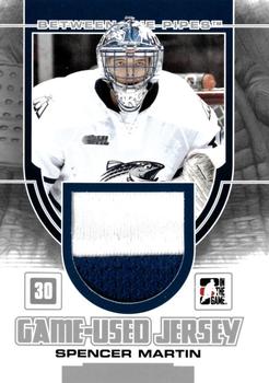 2013-14 In The Game Between the Pipes - Game-Used Jersey Silver #GUM-23 Spencer Martin Front