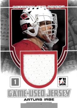 2013-14 In The Game Between the Pipes - Game-Used Jersey Silver #GUM-26 Arturs Irbe Front
