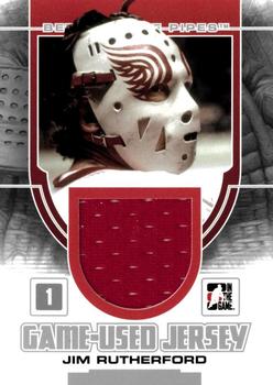 2013-14 In The Game Between the Pipes - Game-Used Jersey Silver #GUM-41 Jim Rutherford Front