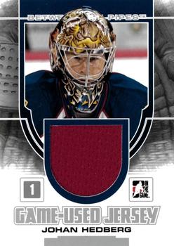 2013-14 In The Game Between the Pipes - Game-Used Jersey Silver #GUM-42 Johan Hedberg Front