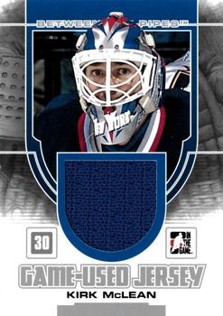 2013-14 In The Game Between the Pipes - Game-Used Jersey Silver #GUM-44 Kirk McLean Front
