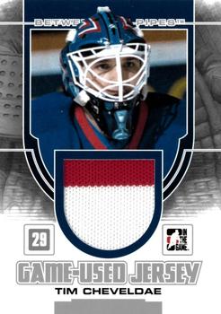 2013-14 In The Game Between the Pipes - Game-Used Jersey Silver #GUM-49 Tim Cheveldae Front
