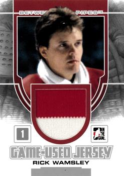 2013-14 In The Game Between the Pipes - Game-Used Jersey Silver #GUM-51 Rick Wamsley Front
