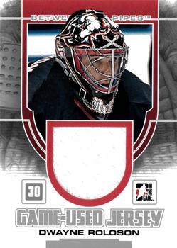 2013-14 In The Game Between the Pipes - Game-Used Jersey Silver #GUM-53 Dwayne Roloson Front