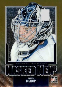 2013-14 In The Game Between the Pipes - Masked Men 6 Gold #MM-01 Ben Bishop Front
