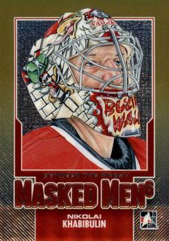 2013-14 In The Game Between the Pipes - Masked Men 6 Gold #MM-08 Nikolai Khabibulin Front