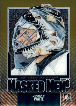 2013-14 In The Game Between the Pipes - Masked Men 6 Gold #MM-42 Jimmy Waite Front