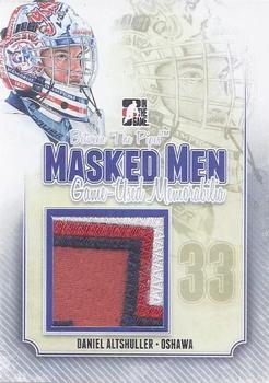 2013-14 In The Game Between the Pipes - Masked Men Game-Used Memorabilia Silver #MMM-DA Daniel Altshuller Front