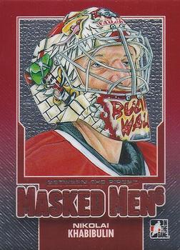 2013-14 In The Game Between the Pipes - Masked Men 6 Red #MM-08 Nikolai Khabibulin Front