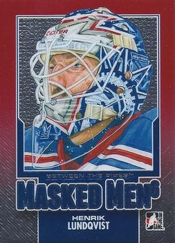 2013-14 In The Game Between the Pipes - Masked Men 6 Red #MM-09 Henrik Lundqvist Front