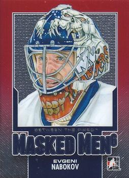 2013-14 In The Game Between the Pipes - Masked Men 6 Red #MM-11 Evgeni Nabokov Front