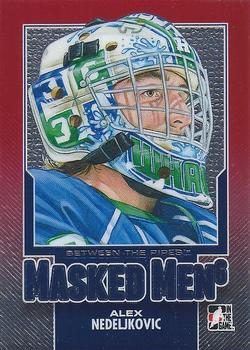 2013-14 In The Game Between the Pipes - Masked Men 6 Red #MM-23 Alex Nedeljkovic Front