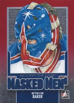 2013-14 In The Game Between the Pipes - Masked Men 6 Red #MM-26 Steve Baker Front