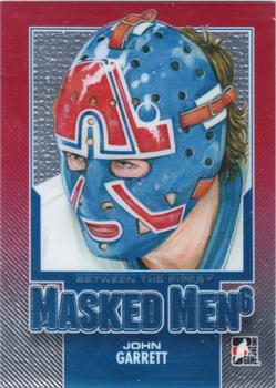 2013-14 In The Game Between the Pipes - Masked Men 6 Red #MM-28 John Garrett Front