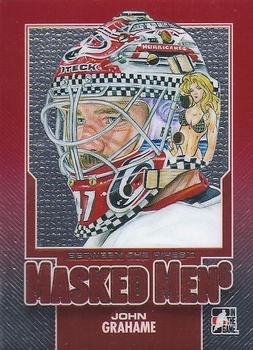 2013-14 In The Game Between the Pipes - Masked Men 6 Red #MM-29 John Grahame Front