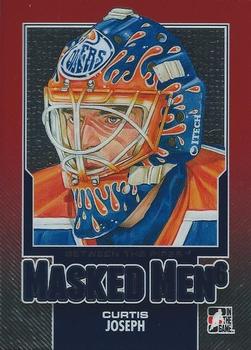2013-14 In The Game Between the Pipes - Masked Men 6 Red #MM-33 Curtis Joseph Front
