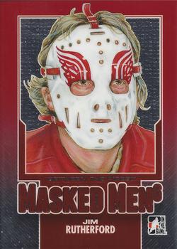 2013-14 In The Game Between the Pipes - Masked Men 6 Red #MM-40 Jim Rutherford Front