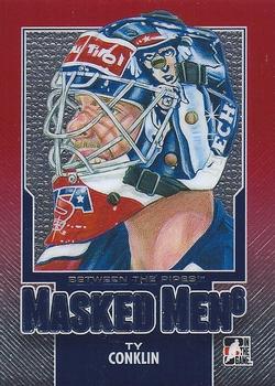 2013-14 In The Game Between the Pipes - Masked Men 6 Red #MM-44 Ty Conklin Front