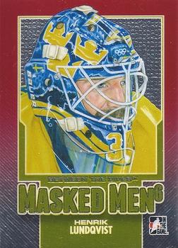 2013-14 In The Game Between the Pipes - Masked Men 6 Red #MM-46 Henrik Lundqvist Front