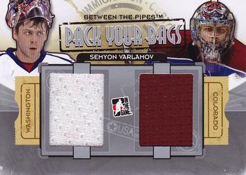 2013-14 In The Game Between the Pipes - Pack Your Bags Jerseys Silver #PYB-07 Semyon Varlamov Front