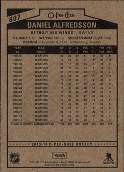 2013-14 Upper Deck - 2013-14 O-Pee-Chee Update #607 Daniel Alfredsson Back
