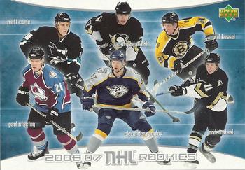 2006-07 Upper Deck Rookie Class Box Set - 2006/07 NHL Rookies #NNO Matt Carle / Evgeni Malkin / Phil Kessel / Paul Stastny / Alexander Radulov / Jordan Staal Front