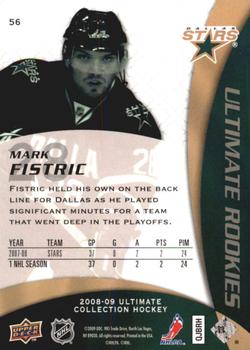 2008-09 Upper Deck Ultimate Collection #56 Mark Fistric Back