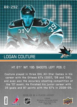 2008-09 Upper Deck Be a Player #RR-292 Logan Couture Back