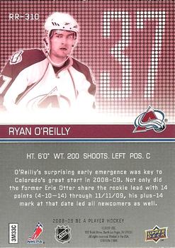 2008-09 Upper Deck Be a Player #RR-310 Ryan O'Reilly Back