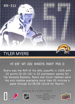 2008-09 Upper Deck Be a Player #RR-311 Tyler Myers Back