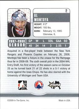 2008-09 In The Game Between The Pipes #2 Al Montoya Back