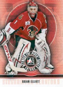 2008-09 In The Game Between The Pipes #7 Brian Elliott Front