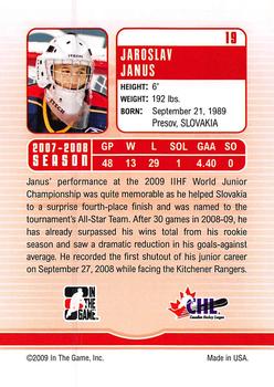 2008-09 In The Game Between The Pipes #19 Jaroslav Janus Back