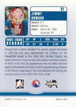 2008-09 In The Game Between The Pipes #21 Jimmy Howard Back
